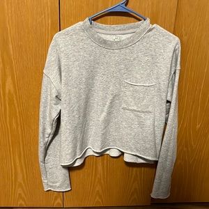 Cropped crew neck